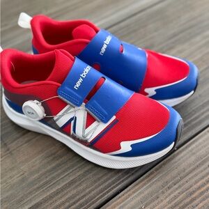 New Balance Kids' Bold Red and Blue Sneakers